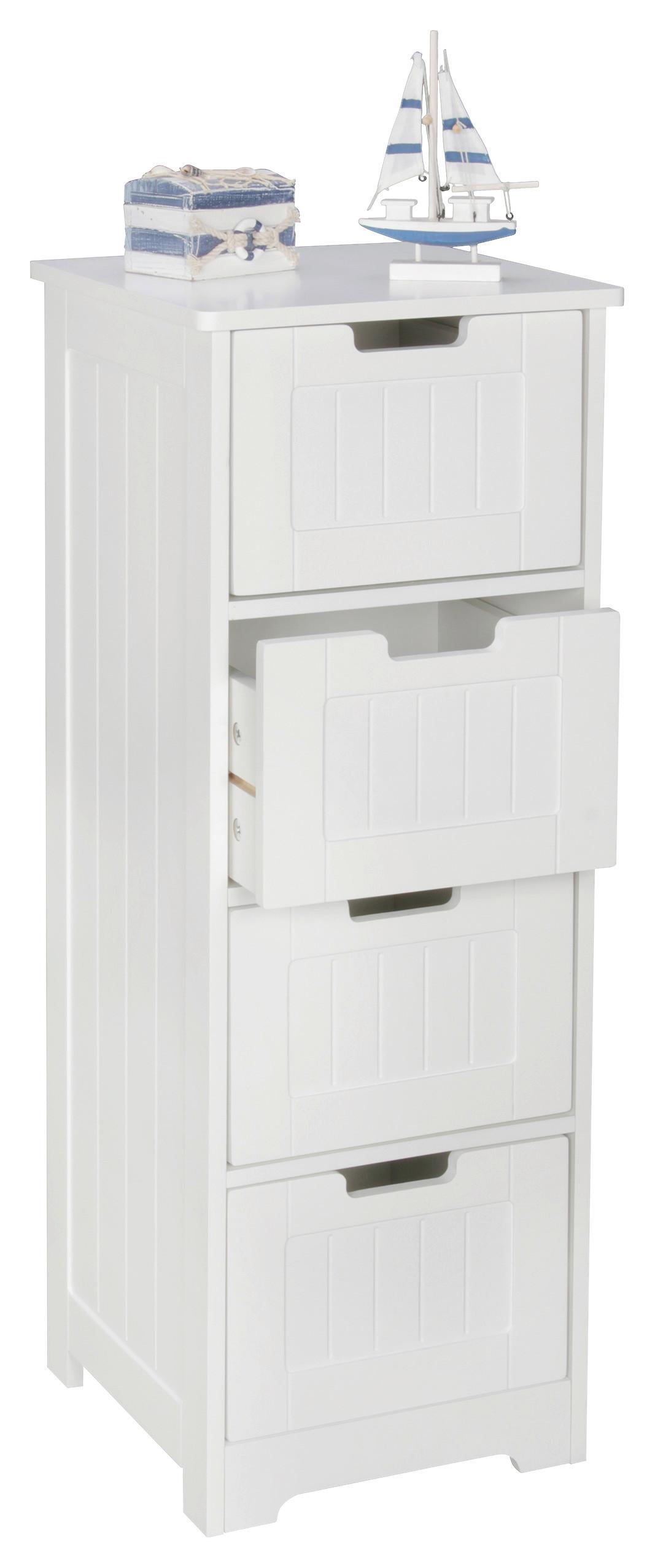 Seitenschrank B: 30 cm Weiß