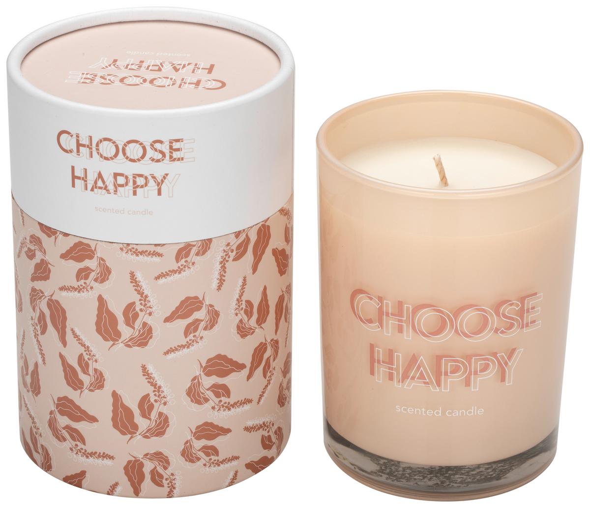 Svíčka ve skle Libella, ca. 50 hodin - šedá/pink, Moderní, sklo (8/10,6cm) - Modern Living