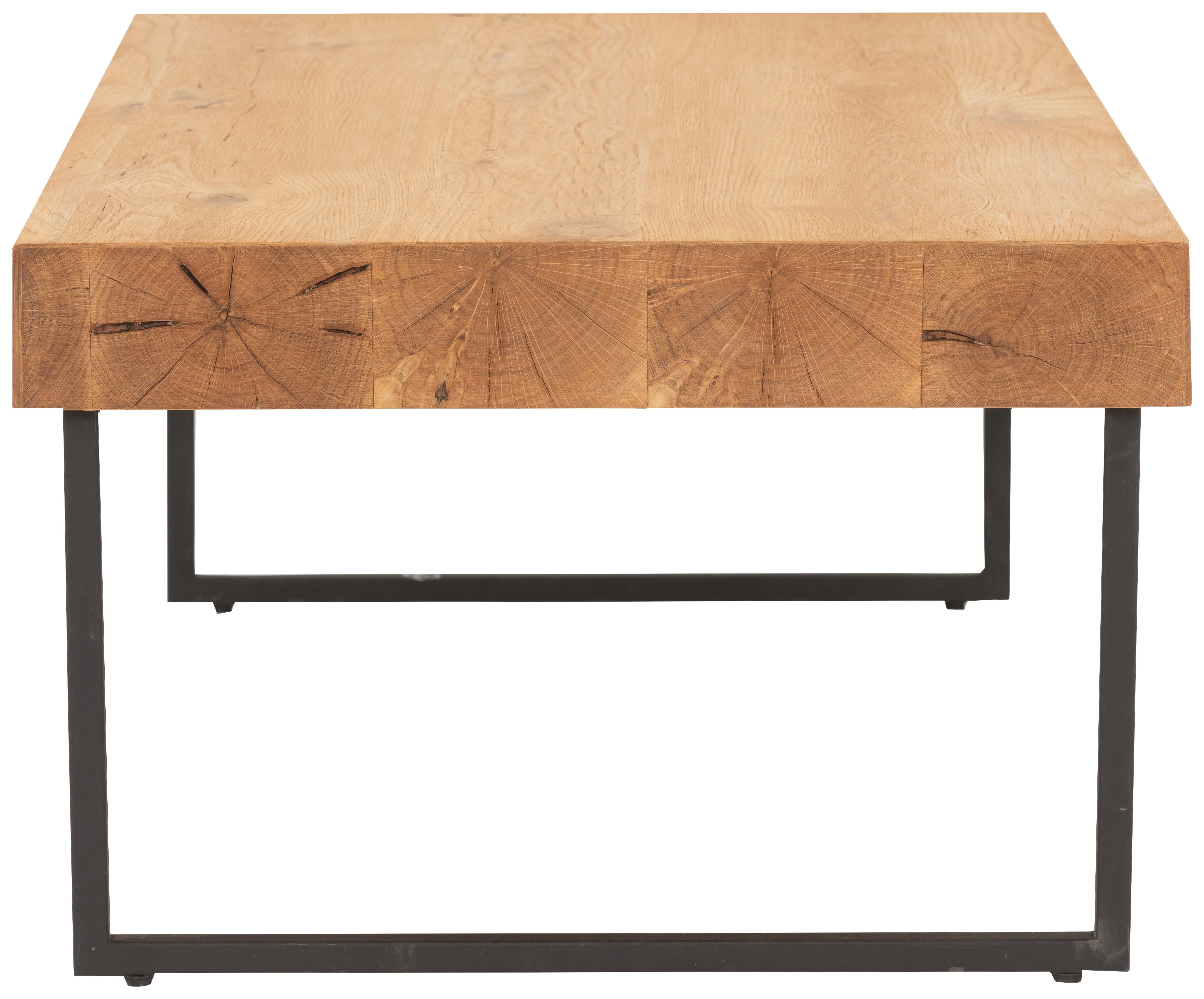 Couchtisch Rimini - Schwarz/Naturfarben, MODERN, Holz/Holzwerkstoff (110/42,8/65cm)