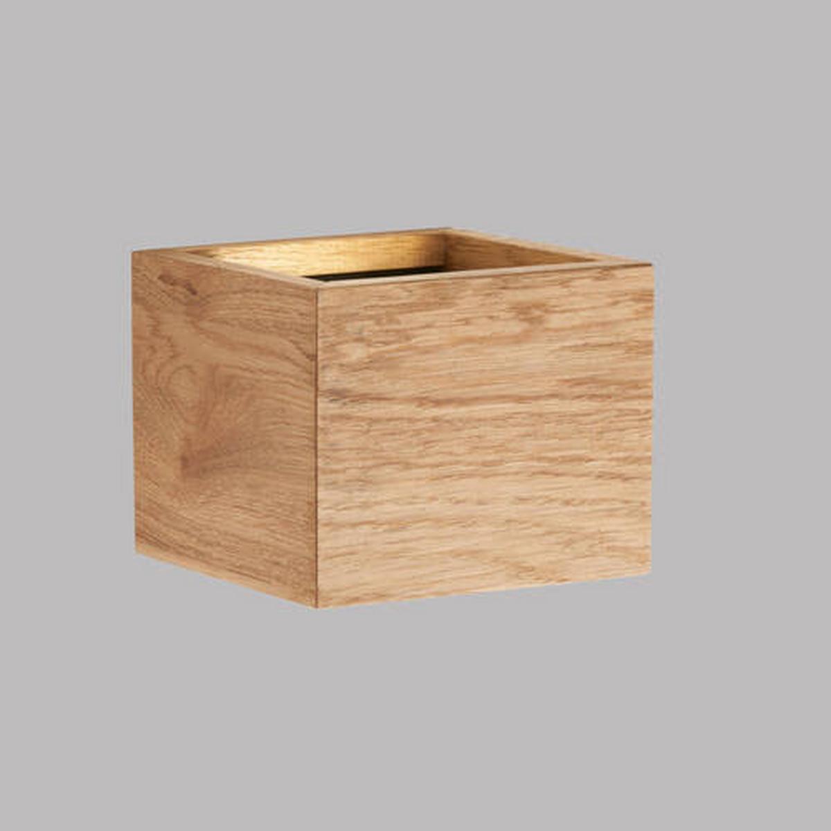 LED-WANDLEUCHTE 30543 SHINE-WOOD - Schwarz, Natur, Holz/Metall (12,5/10/11,5cm) - Fischer & Honsel