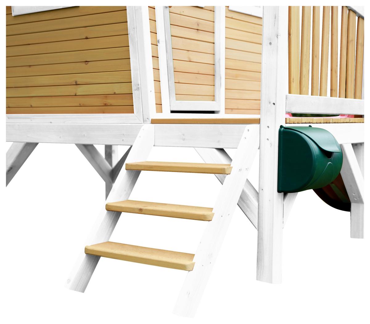 Spielhaus A030.045.21 - Rot/Braun, KONVENTIONELL, Holz/Kunststoff (264/203/177cm) - Ambia Garden