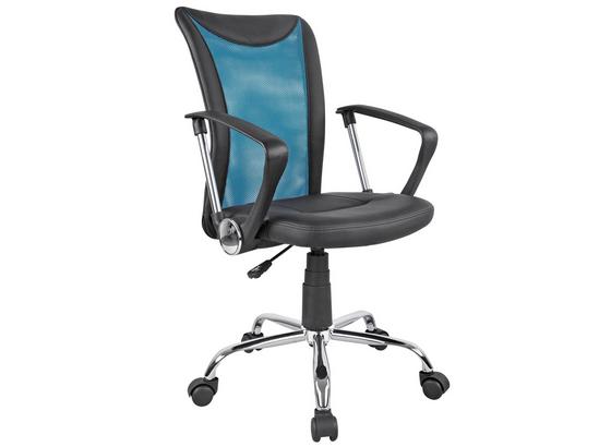 Forgószék Vanessa - Króm/Olajkék, modern, Műanyag/Fém (47/88,5-98,50/54cm) Forgószék Vanessa - Króm/Olajkék, modern, Műanyag/Fém (47/88,5-98,50/54cm)
