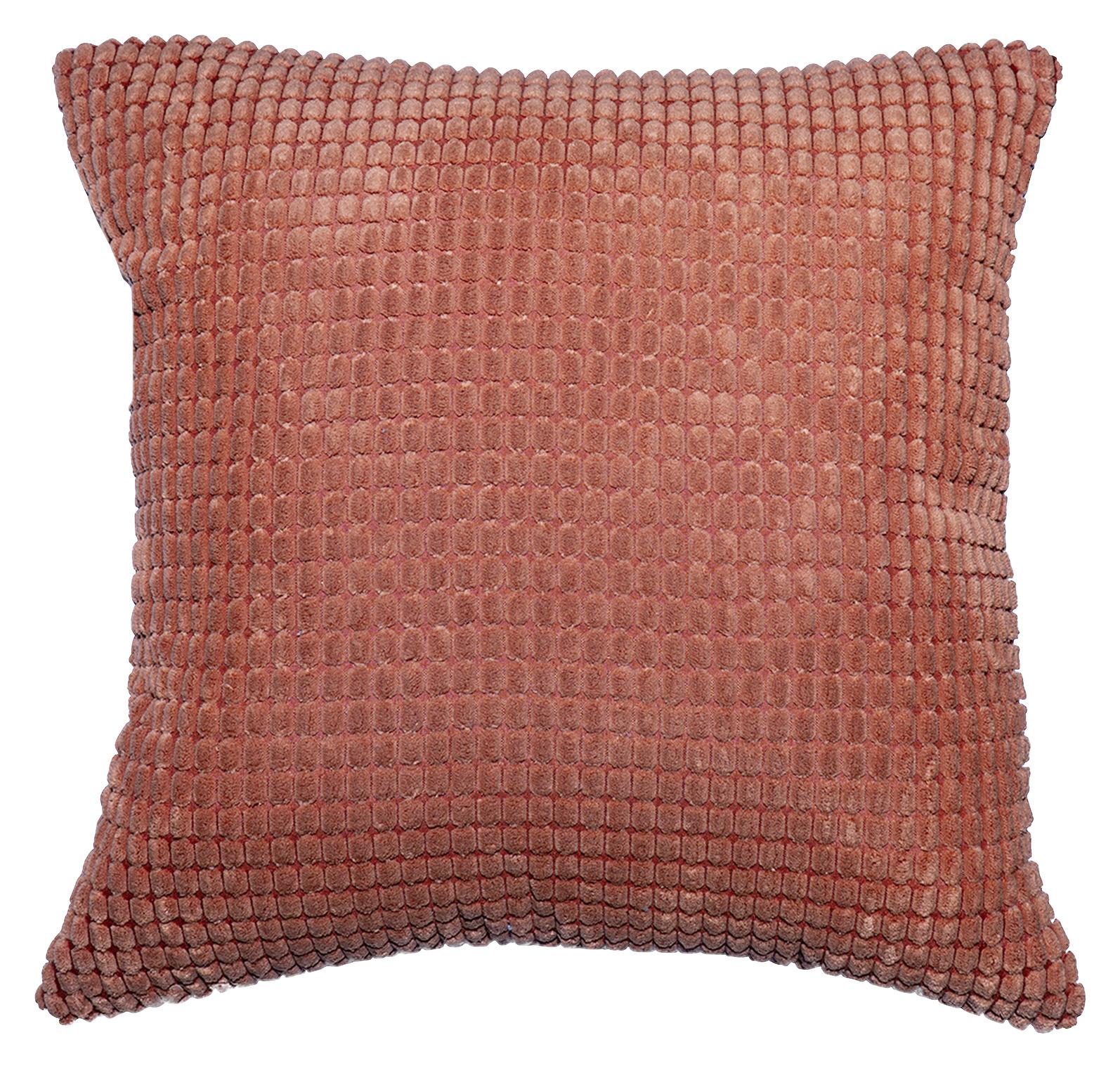 Zierkissen Halina 45x45 cm Fleece Coralle mit Zipp - Orange, MODERN, Textil (45/45cm) - Luca Bessoni