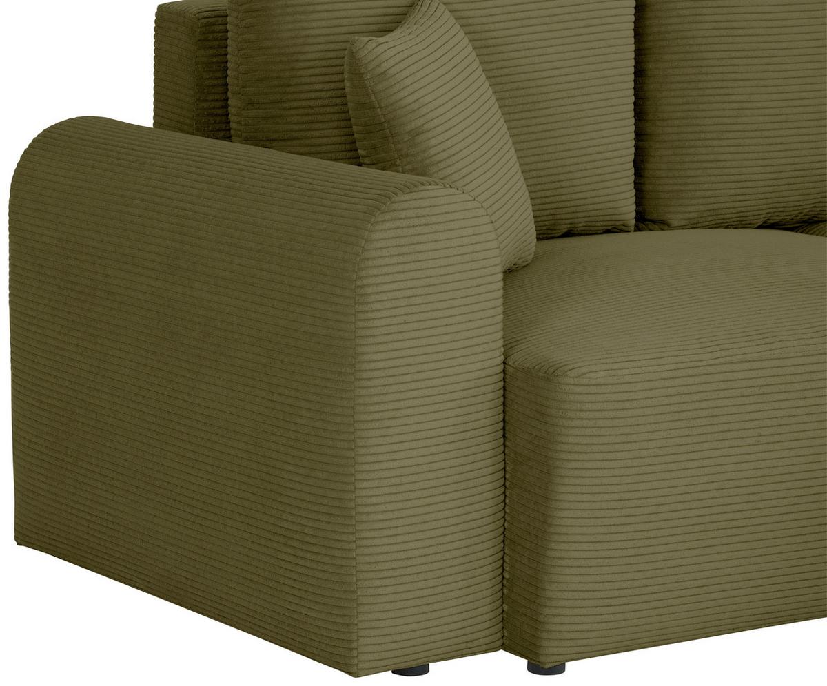 Ecksofa Joni Olivgrün S: 250 cm - Olivgrün, Design, Textil (250/151cm) - MID.YOU