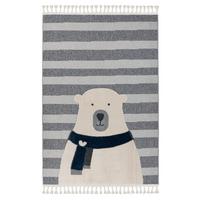 Flachwebteppich My Fano 398 Bear 160x230 - Multicolor/Grau, Basics, Textil (160/230cm) - Obsession
