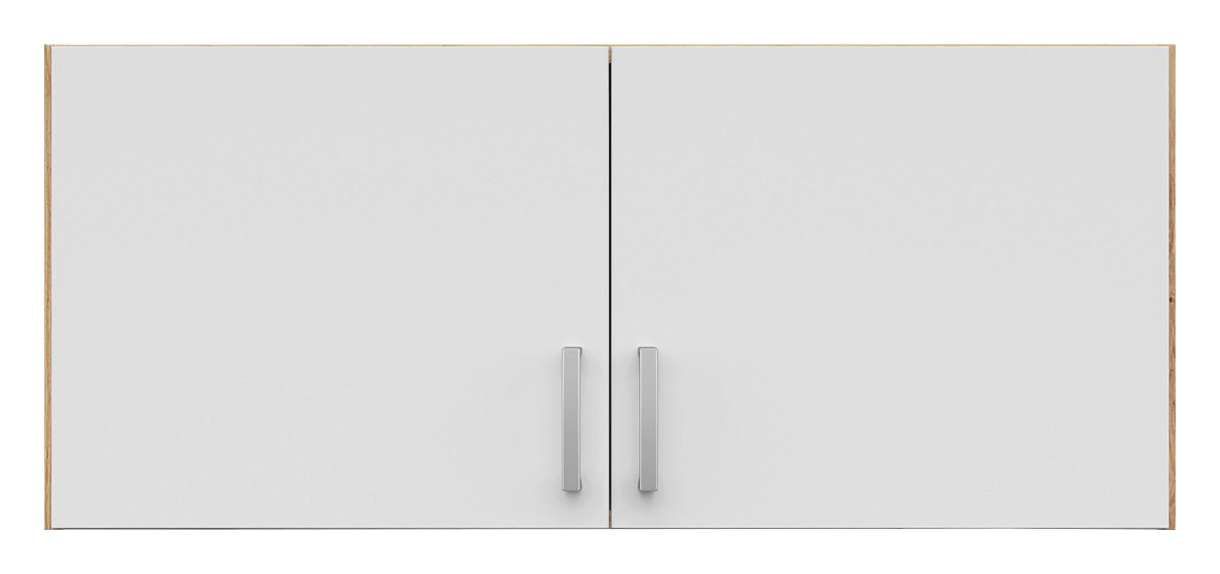 Nadstavec Brando 91cm Dekor Dub Artisan/biela Matná - dub artisan/strieborná, Konvenčný, kompozitné drevo/plast (91/39/54cm)