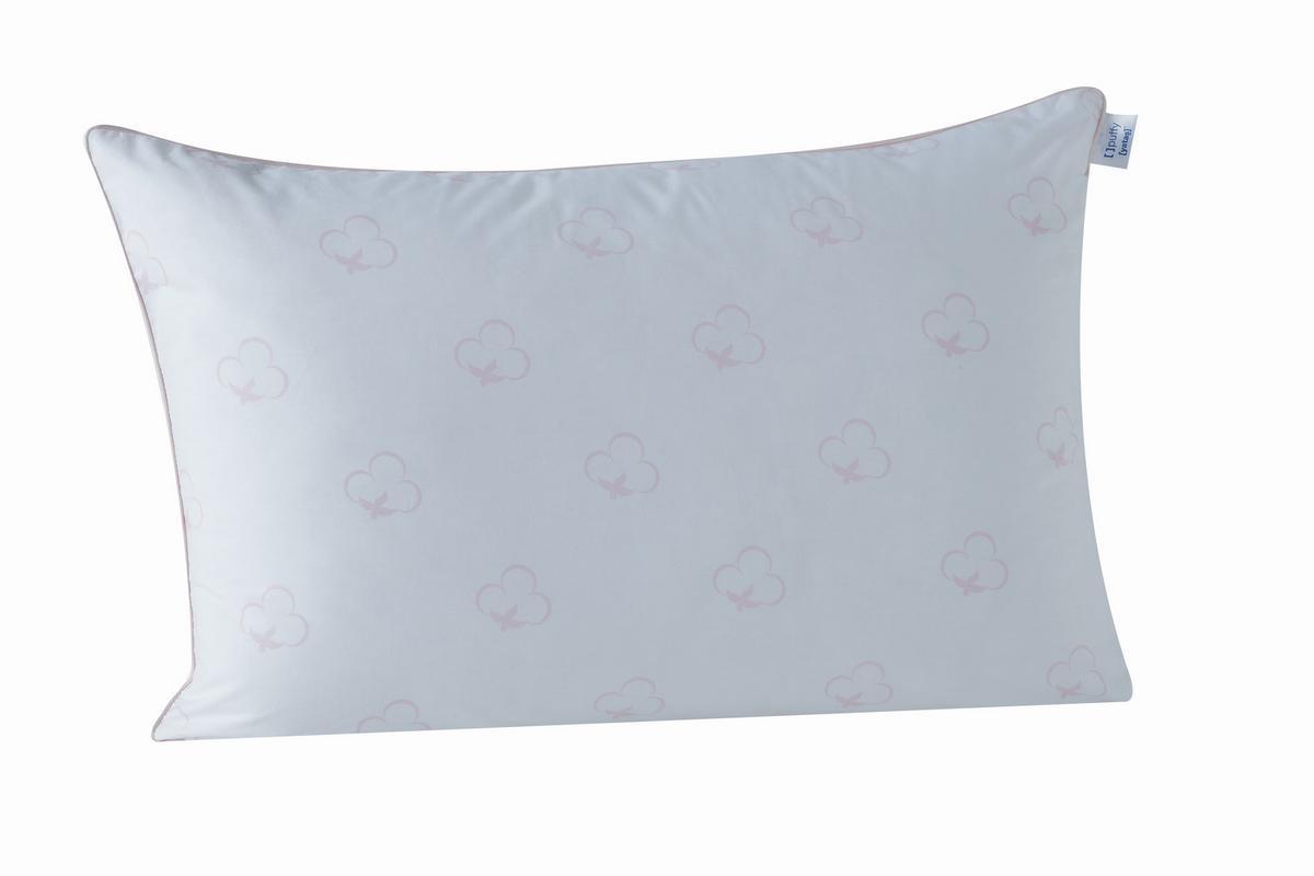 Polster Cotton 40x80 cm Füllung: Baumwolle - Weiß, Basics, Textil (40/80/5cm) - Yatas