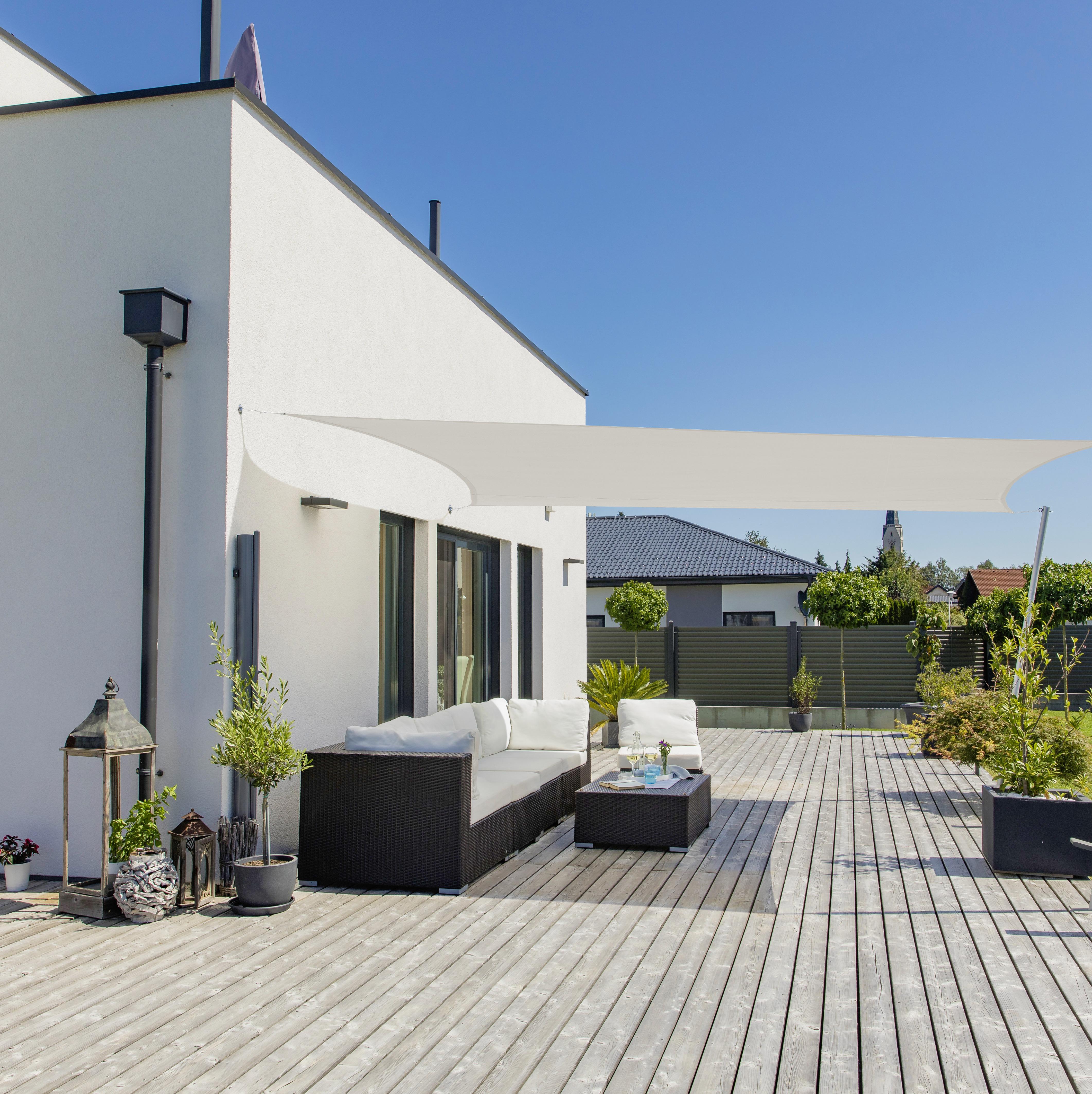 Sonnensegel Rechteck 3x4 M - Creme, Basics (300/400cm)