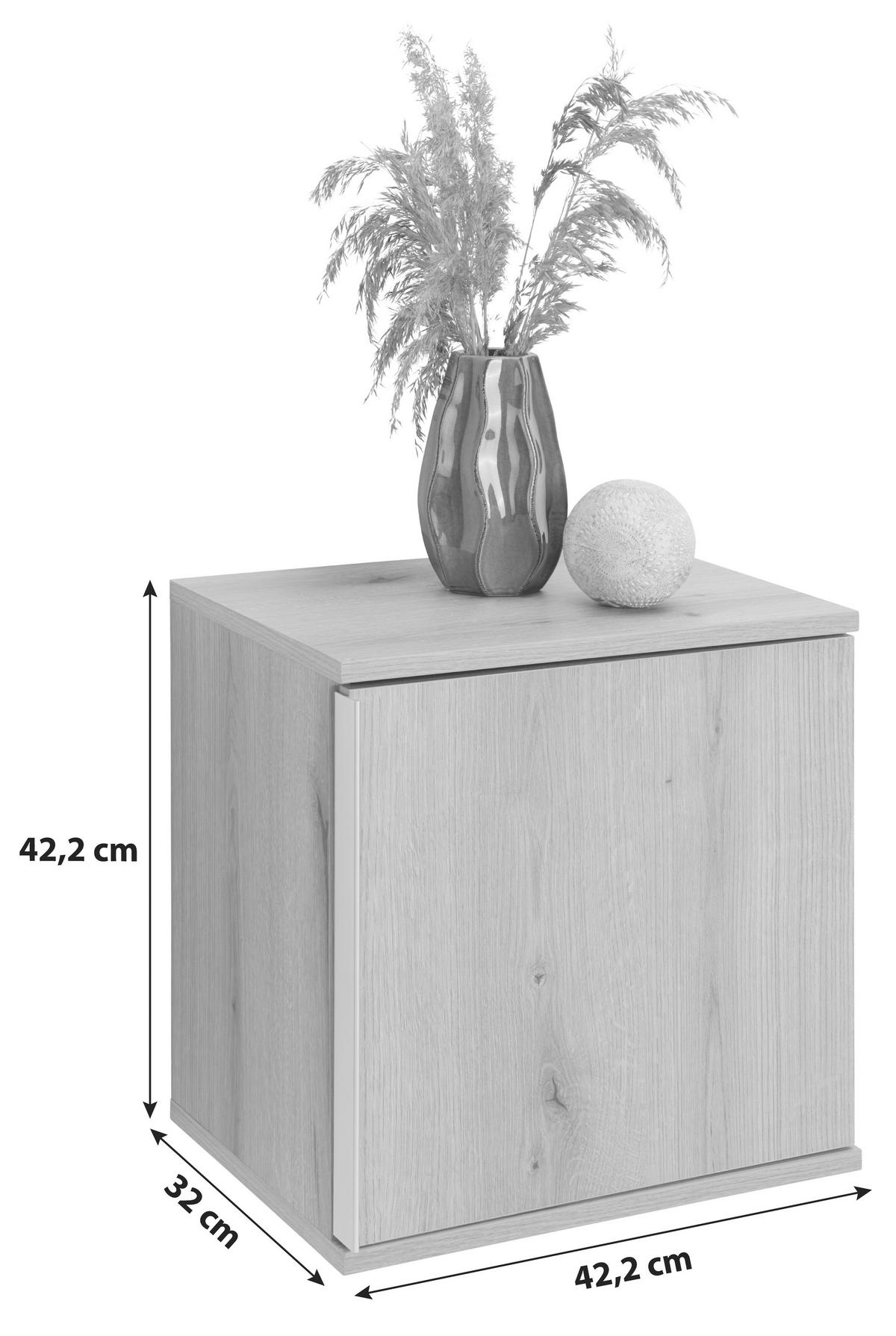 Hängeschrank Power 42,2 cm Evoke Eiche Dekor, Quadratisch - Eichefarben, MODERN, Holzwerkstoff (42,2/42,2/32cm)