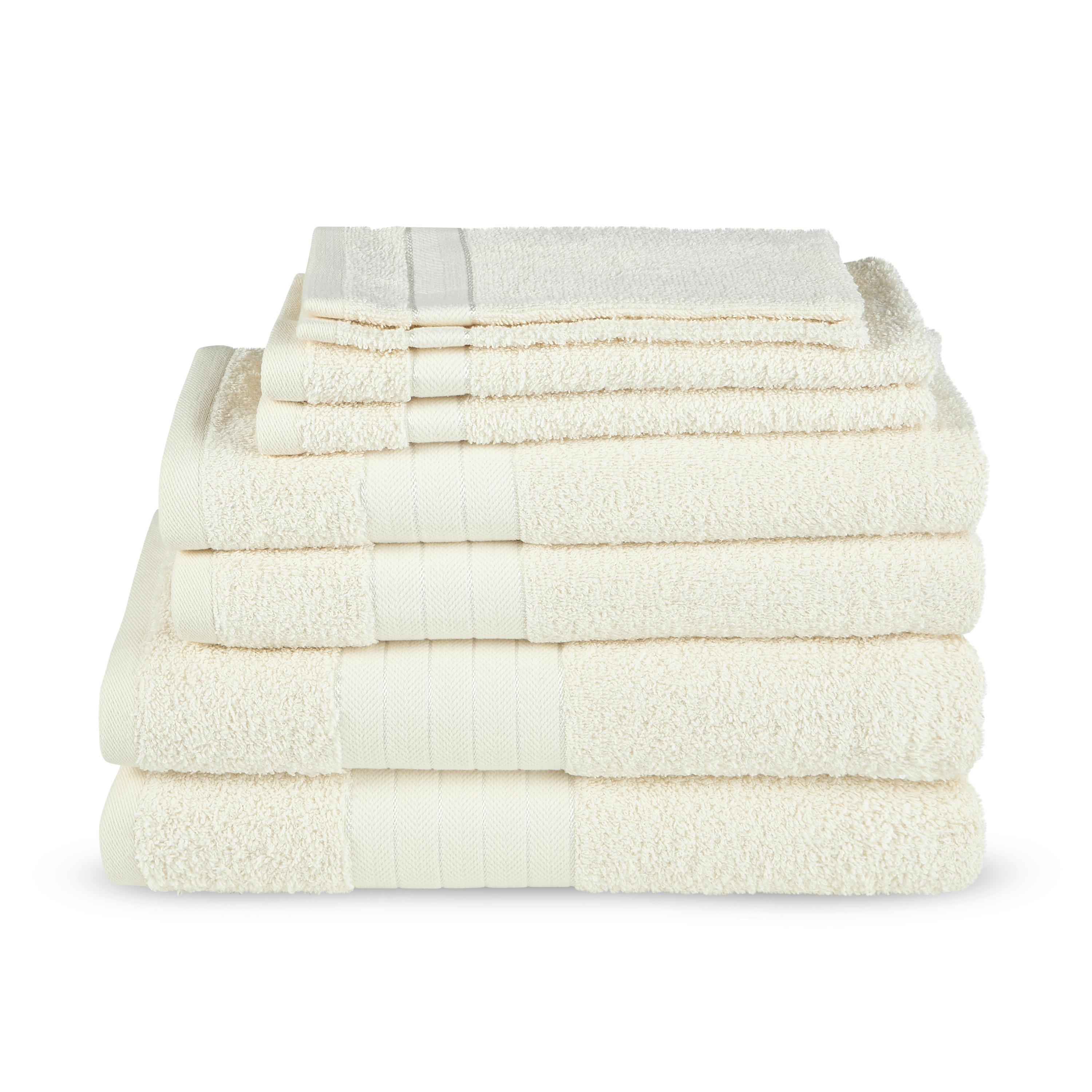 Frottierset Ecru 8-teilig - Ecru, Basics, Textil (70/140null)