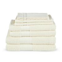 Frottierset Ecru 8-teilig - Ecru, Basics, Textil (70/140null)