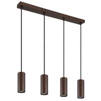 Hängeleuchte 57919-4h - Bronzefarben, Design, Metall (61/6/120cm) - Globo