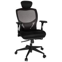 Bürostuhl Venus Base Schwarz/dunkelgrau Bis 120 Kg - Dunkelgrau/Schwarz, Basics, Kunststoff/Textil (66/117/65cm) - MID.YOU