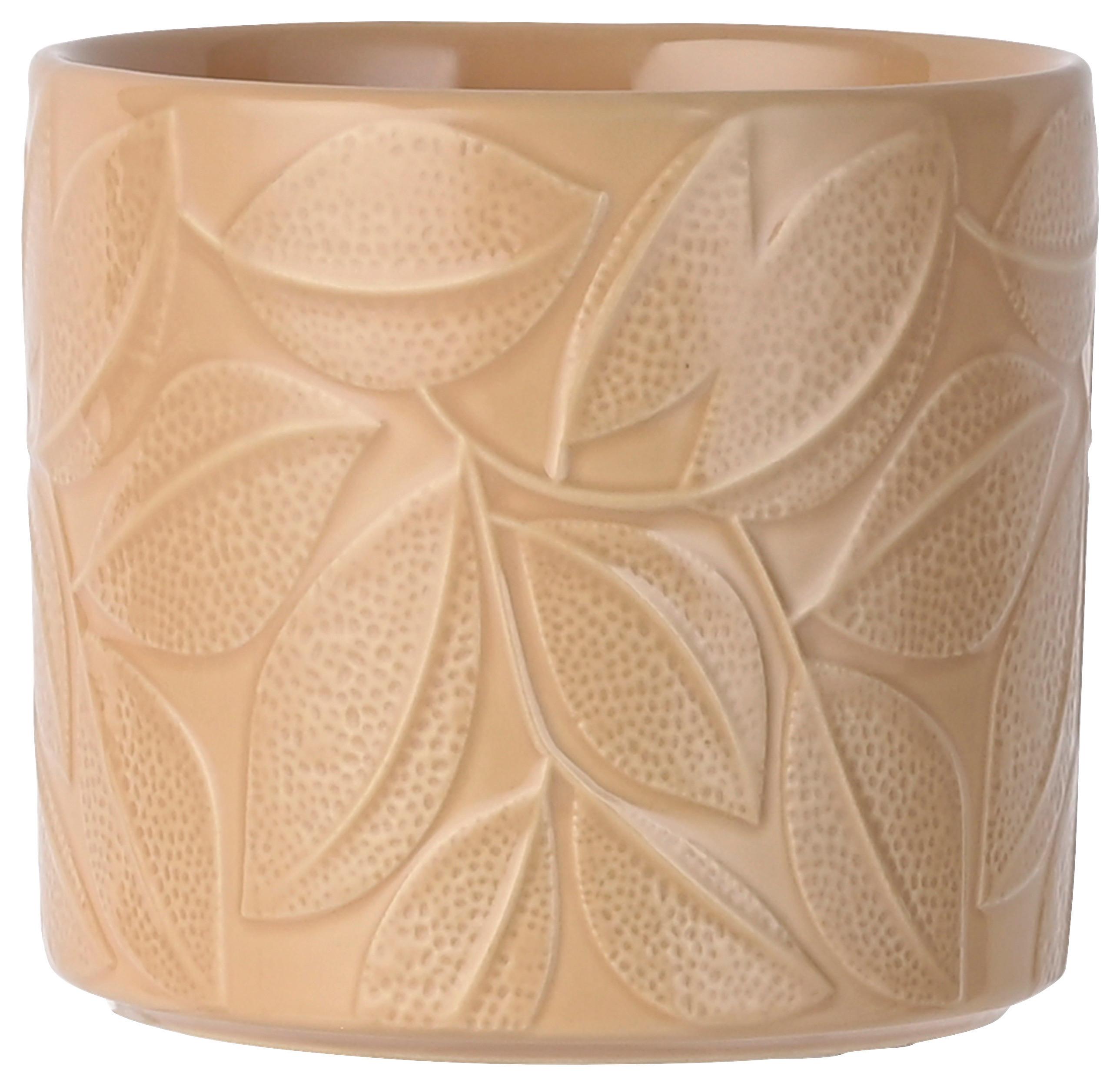 Obal na kvetináč ALBA -PAZ- - oranžová, keramika (12/10,5cm) - Mömax