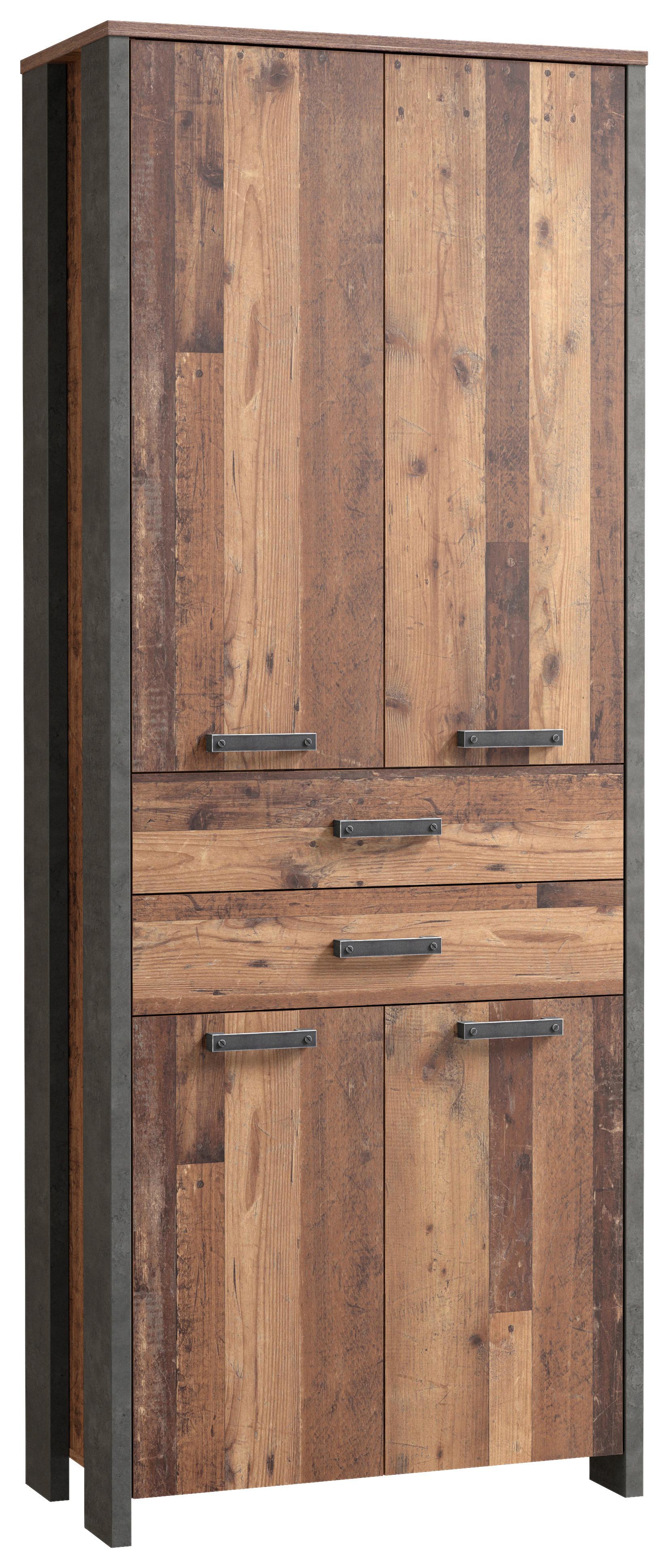 Aktenschrank Cliff Braun/Dunkelgrau B 86 cm