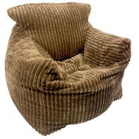 Sedací vak VALLVIK, svetlohnedý menčester TILIA - svetlohnedá, Design, textil (90/85/100cm)