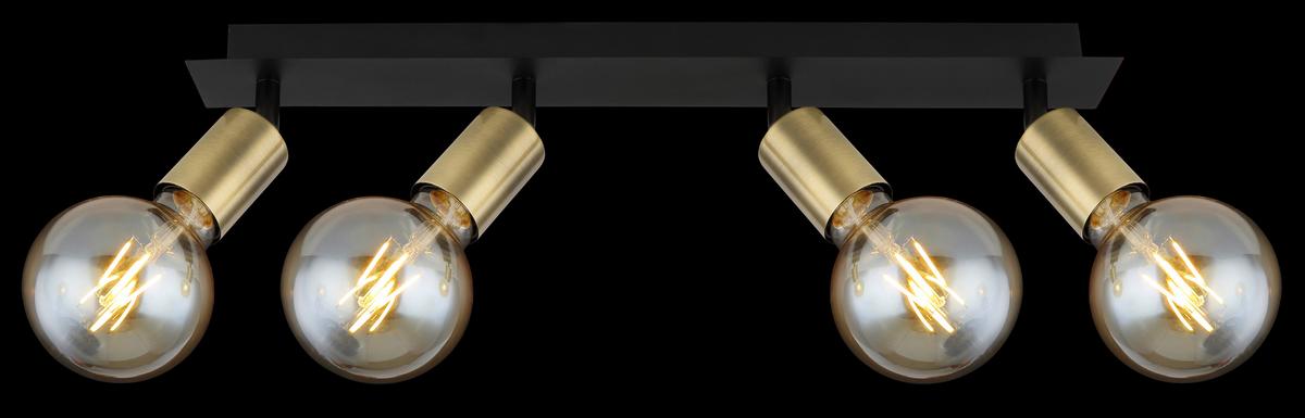 Strahler 54998-4b - Schwarz, Design, Metall (50/6/10,5cm) - Globo