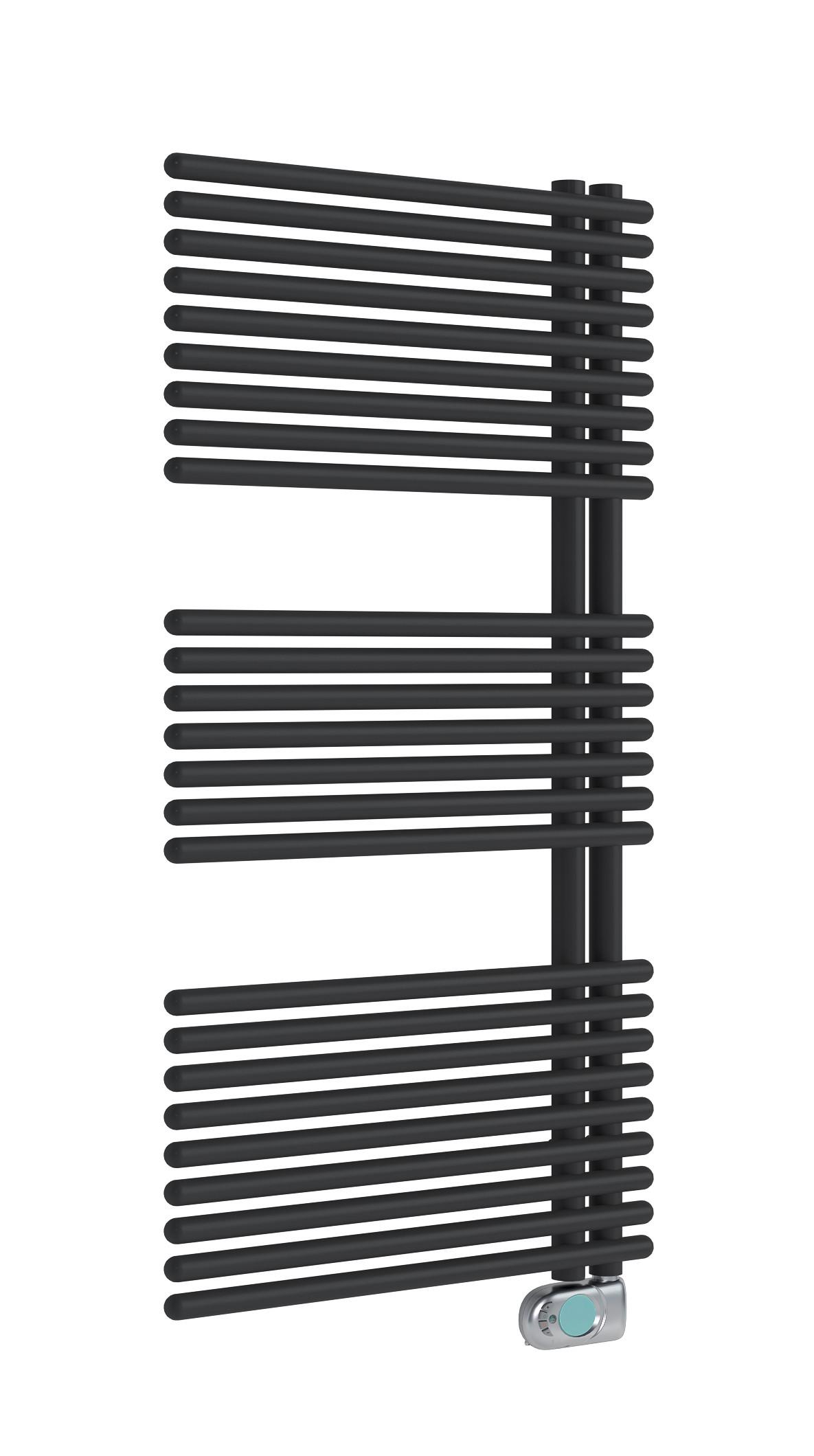 Handtuchheizkörper Wien Bxl 60x113,2 Cm Gerade - Schwarz, Basics, Metall (60/113,2cm) - Sanotechnik