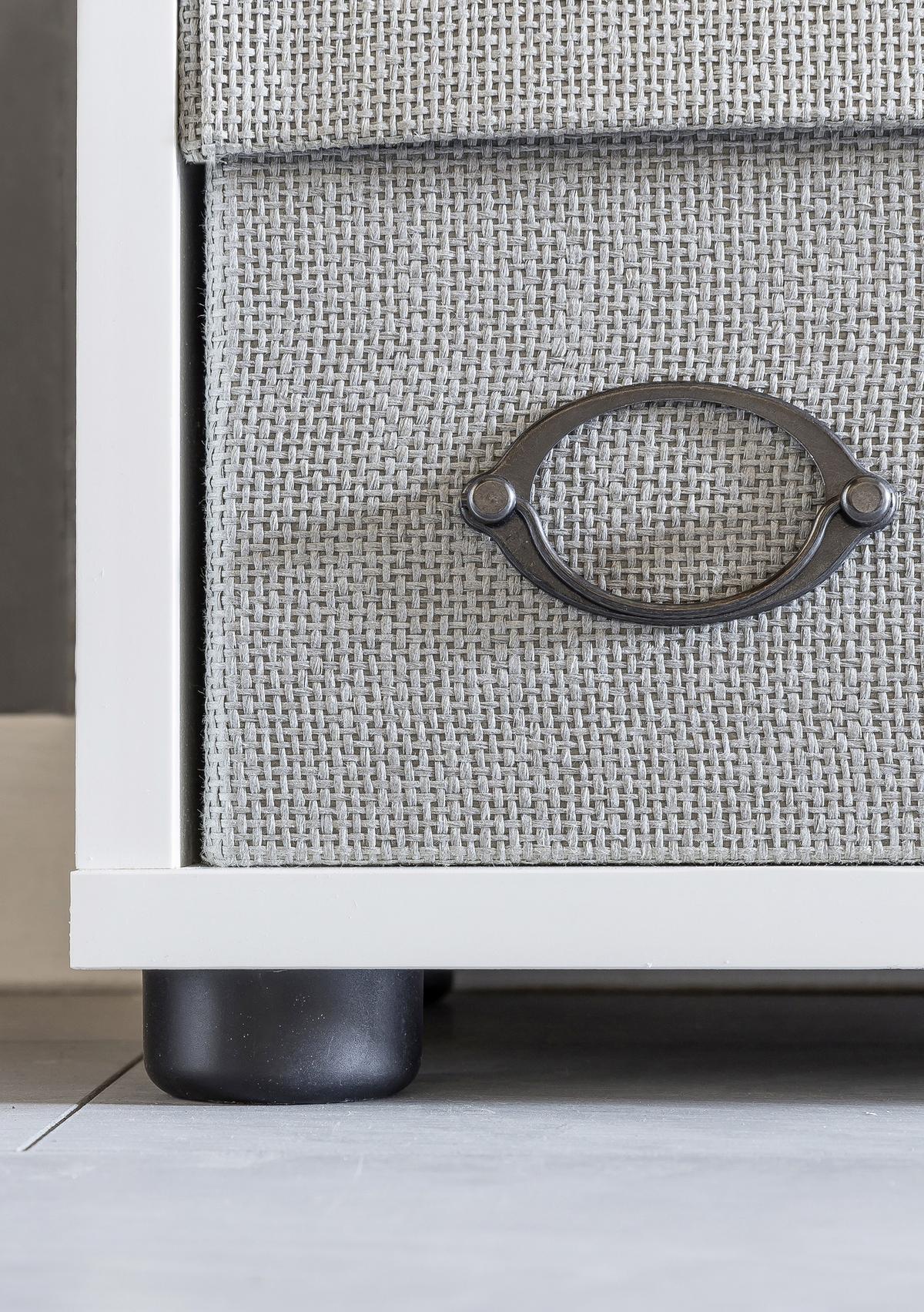 Viacúčelový regál zara biely - čierna/biela, Konventionell, kompozitné drevo/plast (108/104/29cm) - MID.YOU