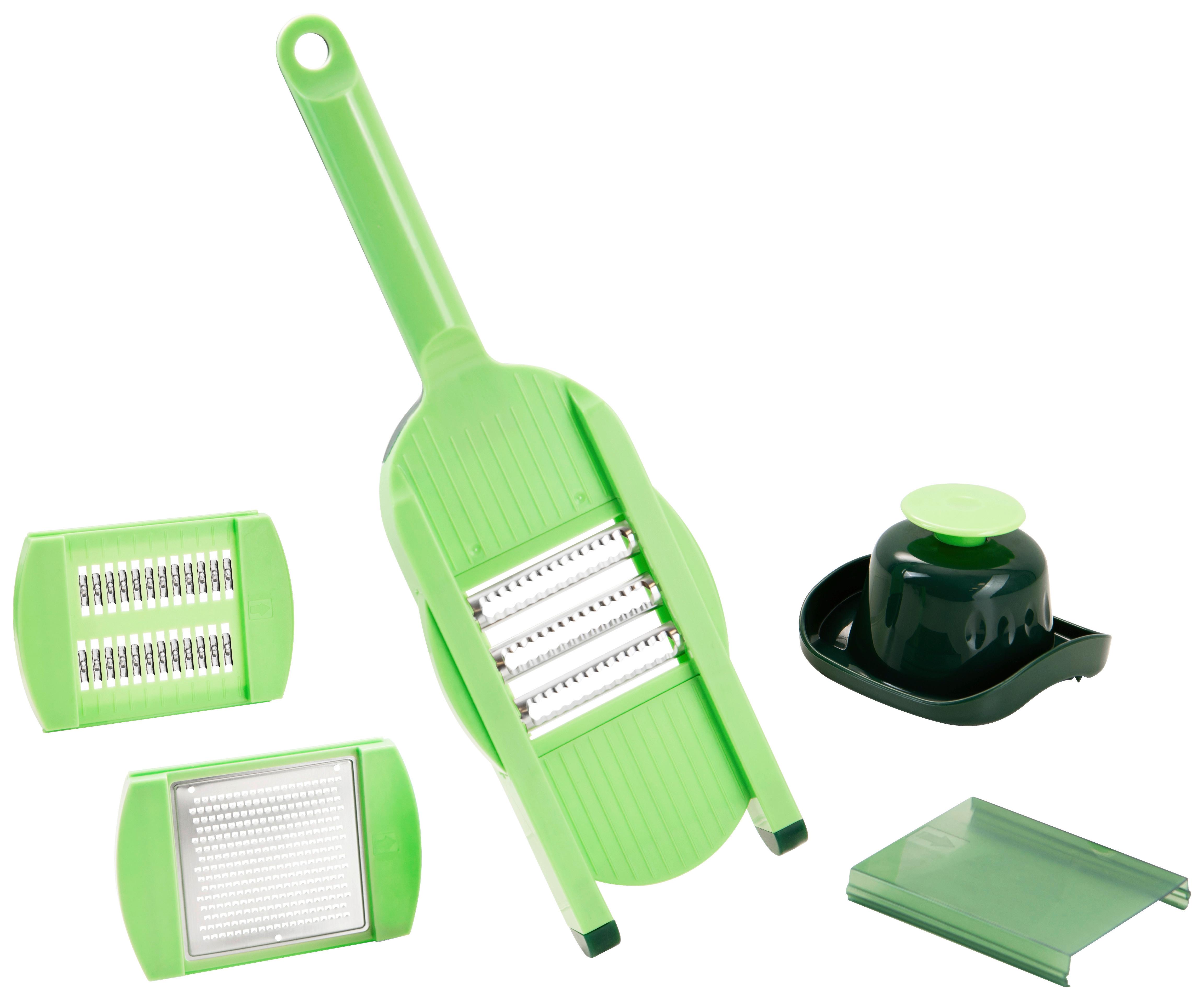Küchenhelfer-Set Nicer Dicer Speed Light 5 -teilig. - Grün, Basics, Kunststoff/Metall - Genius