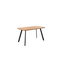 Esstisch Zeballos 180x90cm Vierfußtisch - Eichefarben/Schwarz, ROMANTIK / LANDHAUS, Holz/Metall (180/75/90cm)