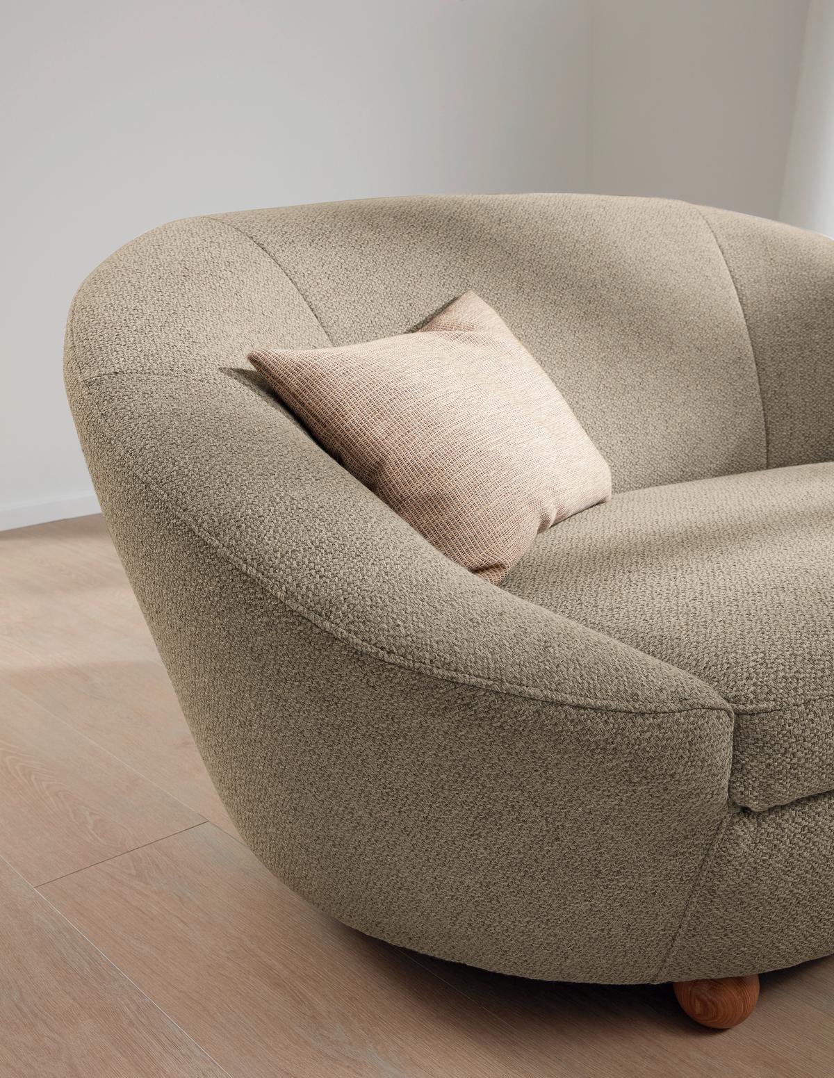 2-sitzer-sofa Looks Iv - Eichefarben/Beige, Design, Textil (178/82/114cm) - LOOKS by W.Joop