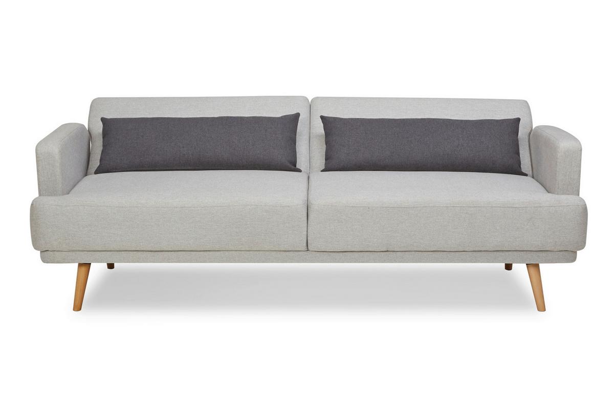3-sitzer-sofa Hellgrau B: 214 Cm - Dunkelgrau/Hellgrau, MODERN, Textil (214/83/86cm) - Livetastic
