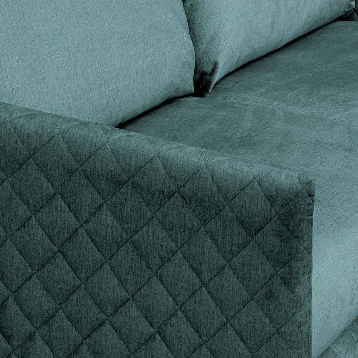Schlafsofa Sana Graublau B: 175 cm - Graublau/Naturfarben, Design, Textil (175/95/103cm) - Livetastic