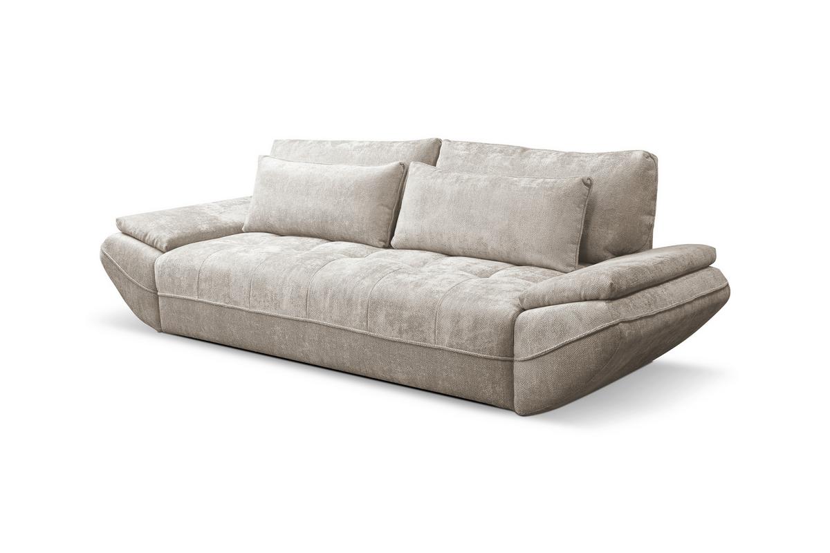 Schlafsofa Elma Sandfarben B: 280cm - Sandfarben/Schwarz, KONVENTIONELL, Holz/Holzwerkstoff (280/73-93/107cm) - MID.YOU