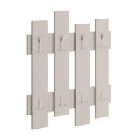 Wandgarderobe Wave Hanger Sanfarben B: 64 Cm - Sandfarben, Design, Holzwerkstoff (64/81/4cm) - Livetastic