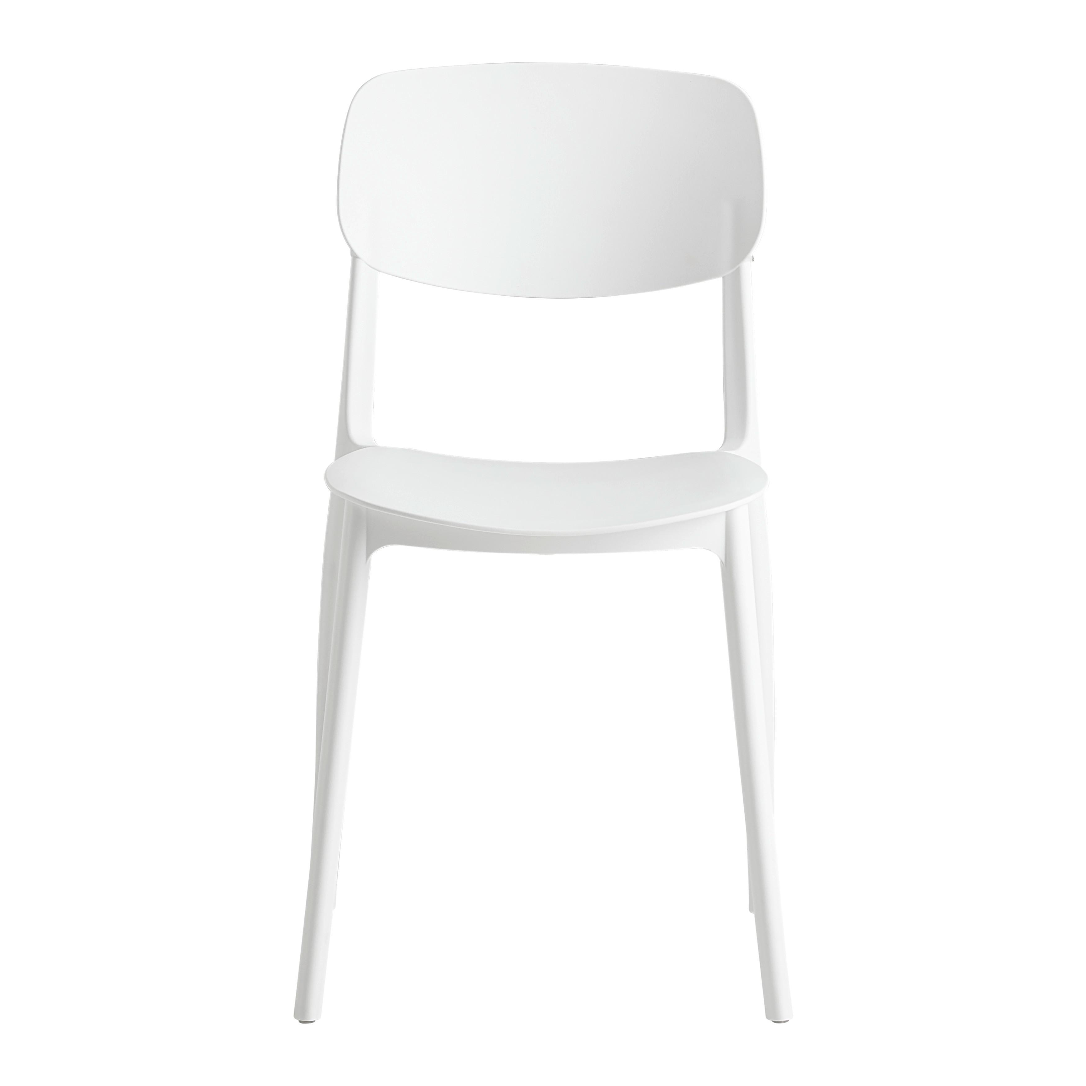 Stohovatelní židle JIŘÍ *CENOVÝ TRHÁK* bílá - bílá, Moderní, plast (44/78/49cm) - Based