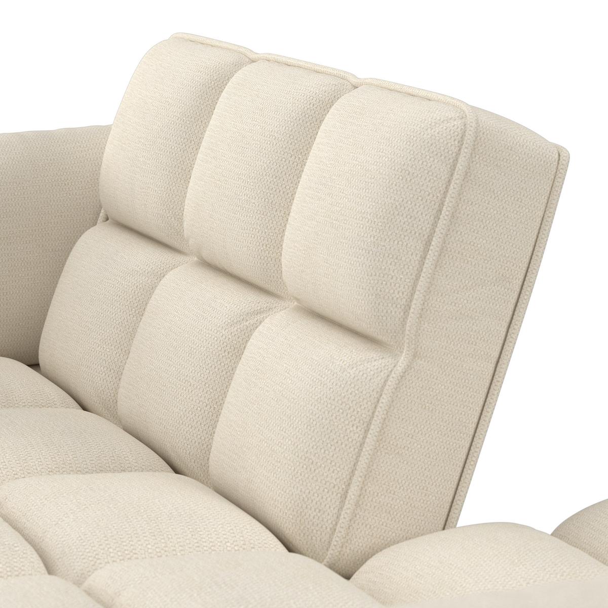 Rozkladacia pohovka CORA, krémová, max. 360 kg - krémová/prírodná farba, Modern, drevo/textil (214/92/81cm) - Bessagi Home