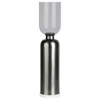Kerzenhalter Shanti Schwarz, D: 16 cm - Schwarz, Trend, Glas/Stein (16/72,5/72.5cm) - Kayoom