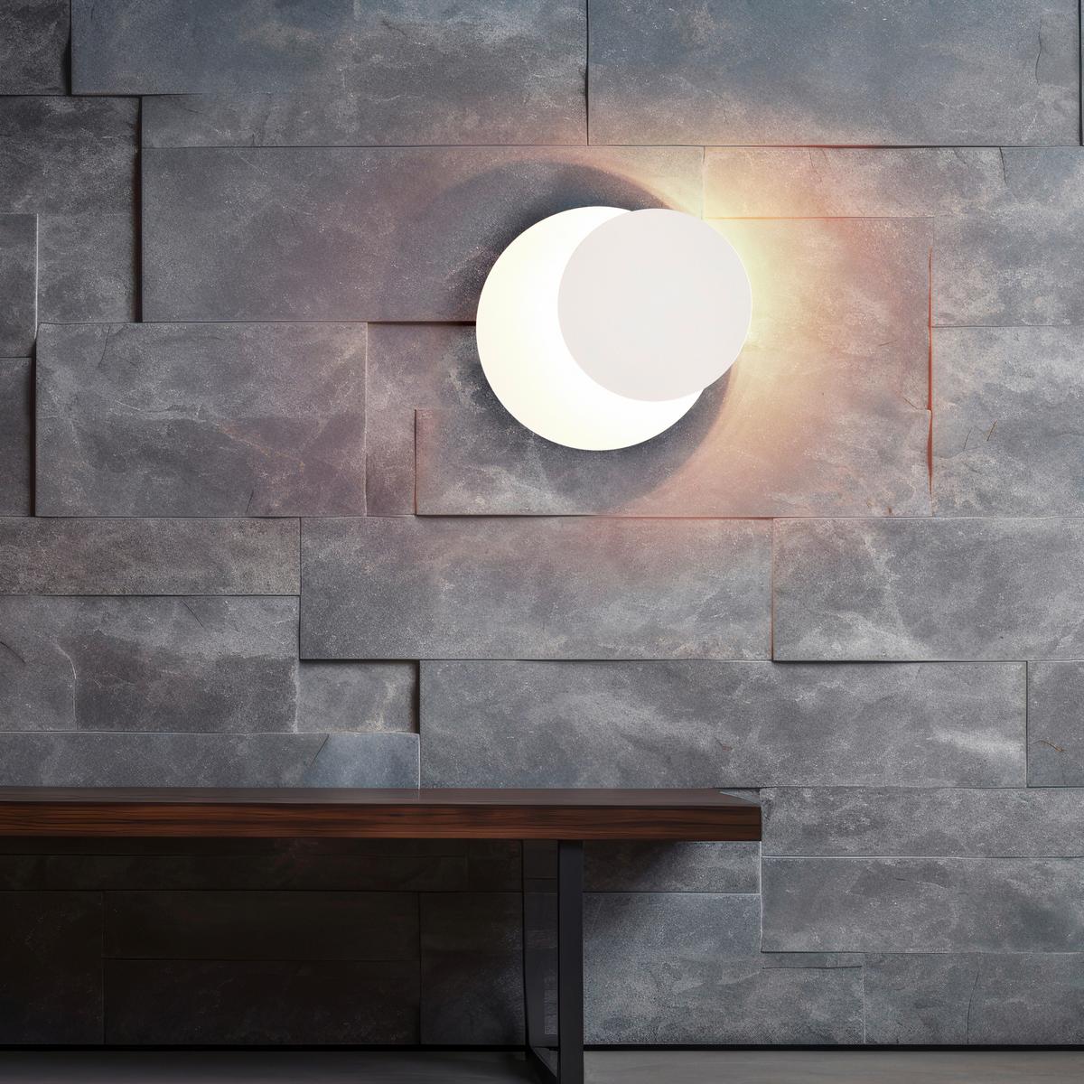 LED-Wandleuchte 240310131 Mio - Weiß, Design, Metall (18/7,2cm)