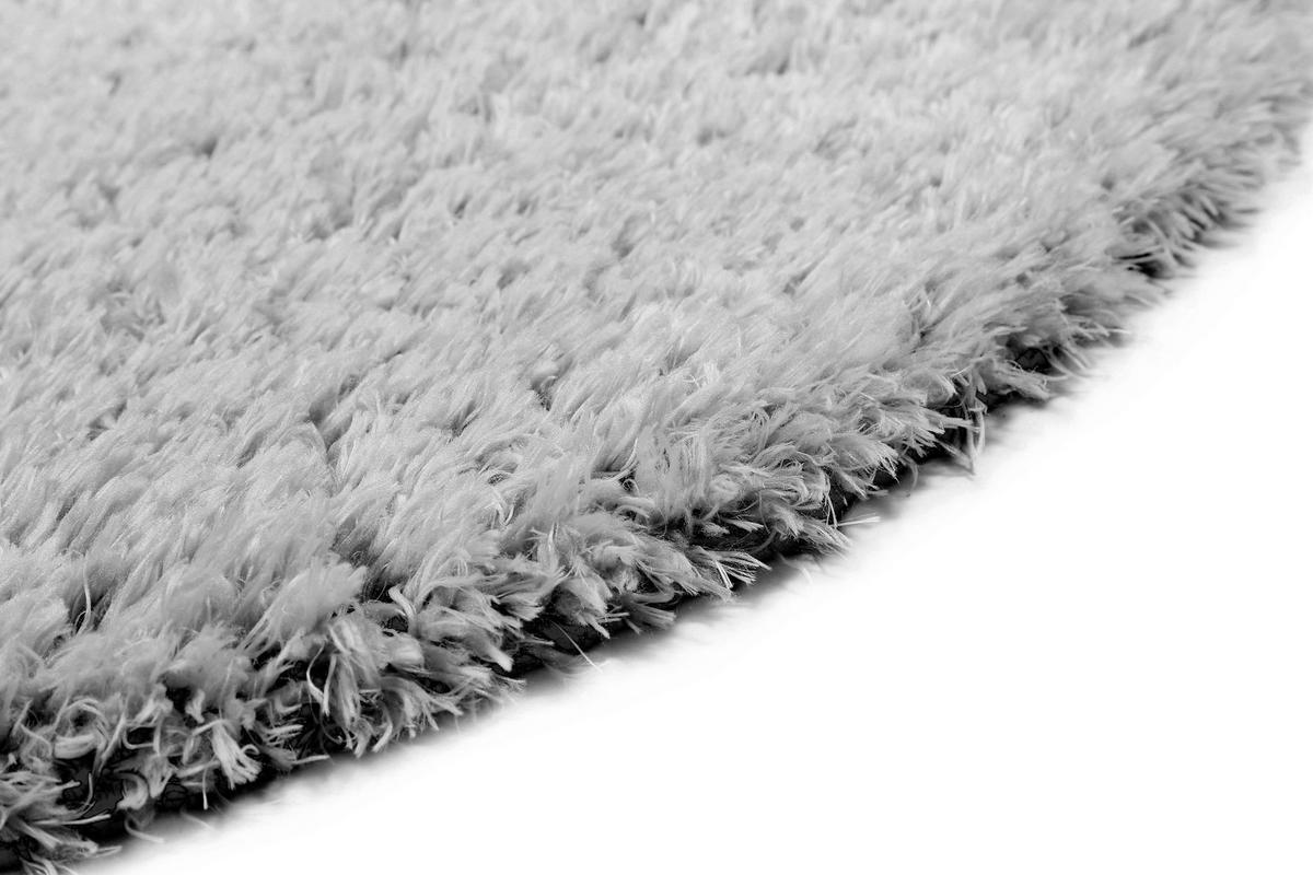 Hochflor Teppich Silber Yogi Rund Ø 120 cm - Silberfarben, KONVENTIONELL, Textil (120cm) - Esprit