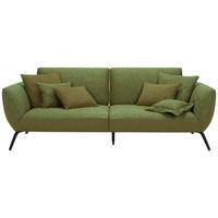 Velká pohovka TRENDY, olivově zelená - černá/olivově zelená, Moderní, kompozitní dřevo (260/93/124cm) - Premium Living