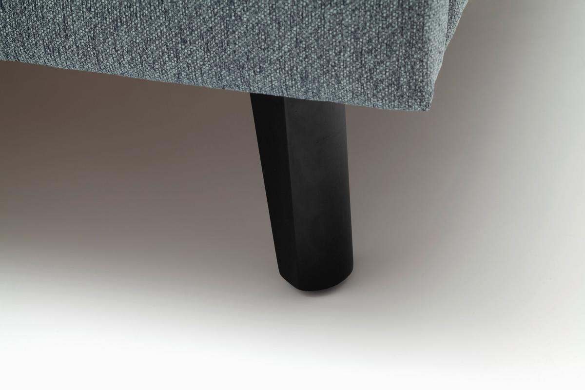 Polsterbett 180x200 cm Frieda Blau - Blau/Schwarz, MODERN, Textil (180/200cm) - Livetastic