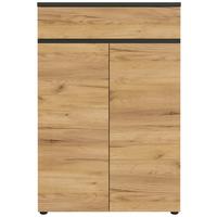 Aktenschrank Lissabon Eichefarben B: 80 cm - Eichefarben/Graphitfarben, MODERN, Holzwerkstoff (80/120/40cm) - Germania