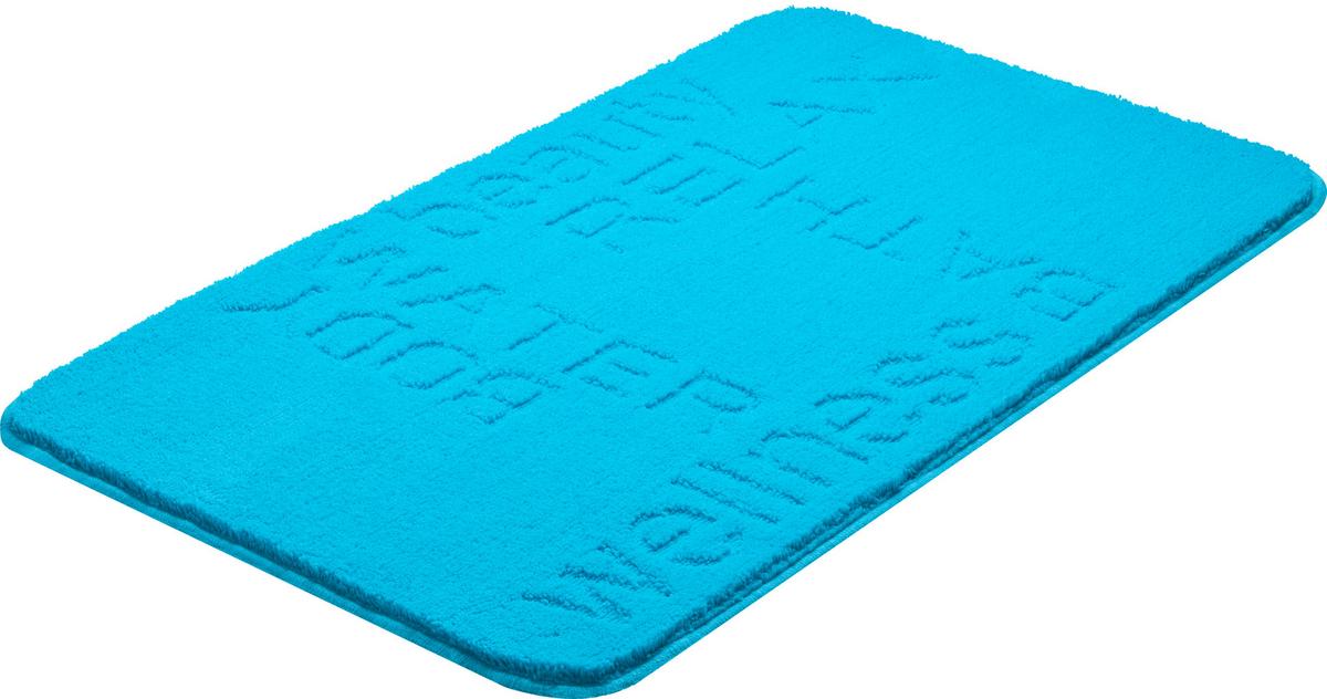 Badematte Feeling - Blau, Basics, Textil (50/80cm) - Grund
