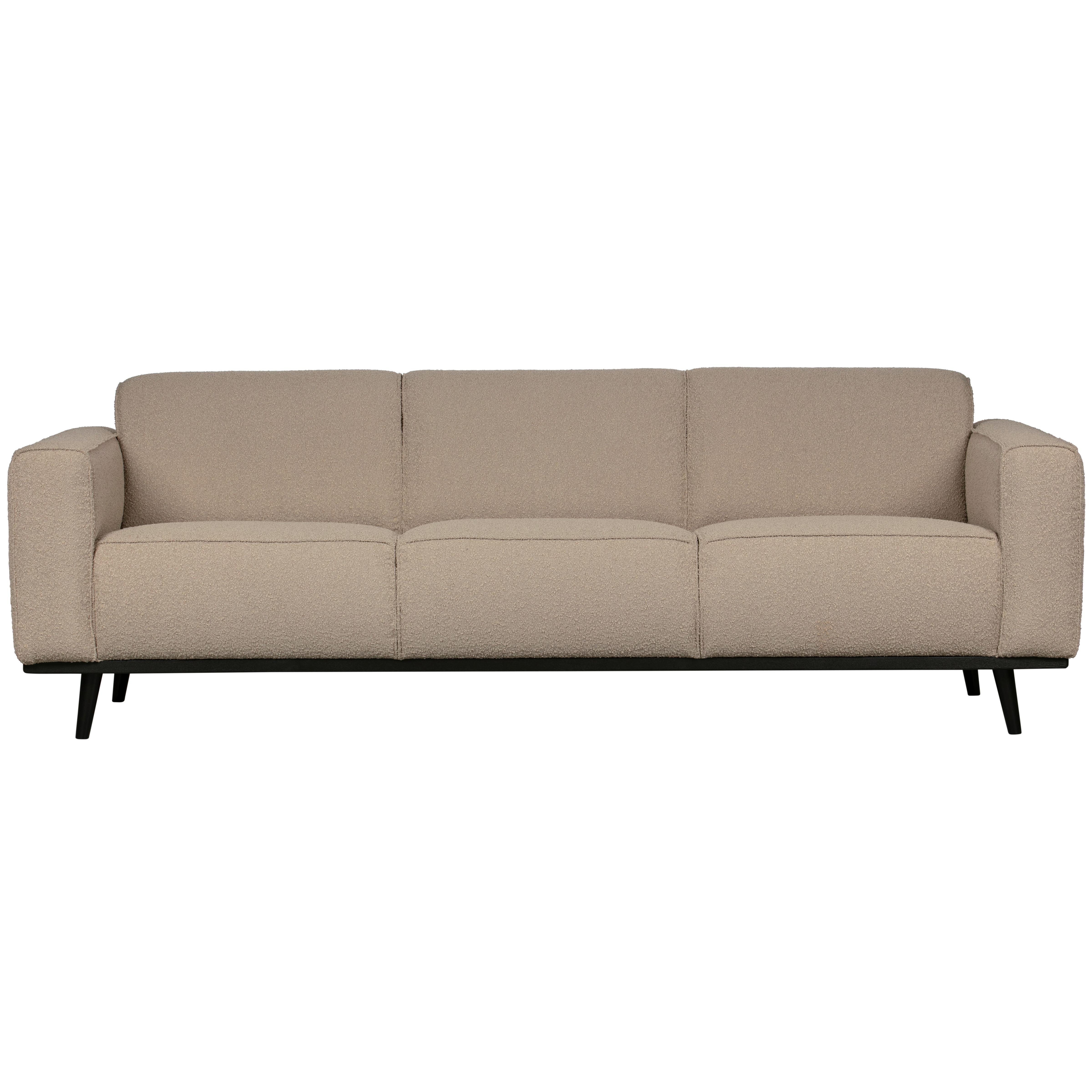 3-Sitzer-Sofa Statement Beige B: 230cm - Beige, Design, Textil (230/77/93cm) - Livetastic