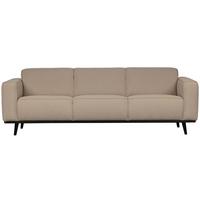 3-Sitzer-Sofa Statement Beige B: 230cm - Beige, Design, Textil (230/77/93cm) - Livetastic