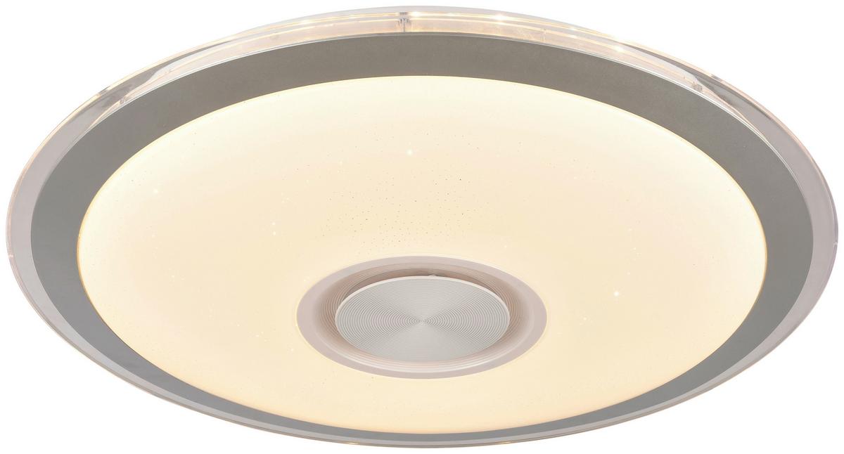 Led Mennyezeti Lámpa Karin - króm/fehér, Modern, műanyag/fém (40cm) - Luca Bessoni