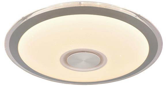 Led-deckenleuchte Karin Ø 42 Cm Mit Farbwechsler - Chromfarben/Weiß, MODERN, Kunststoff/Metall (40cm) - Luca Bessoni