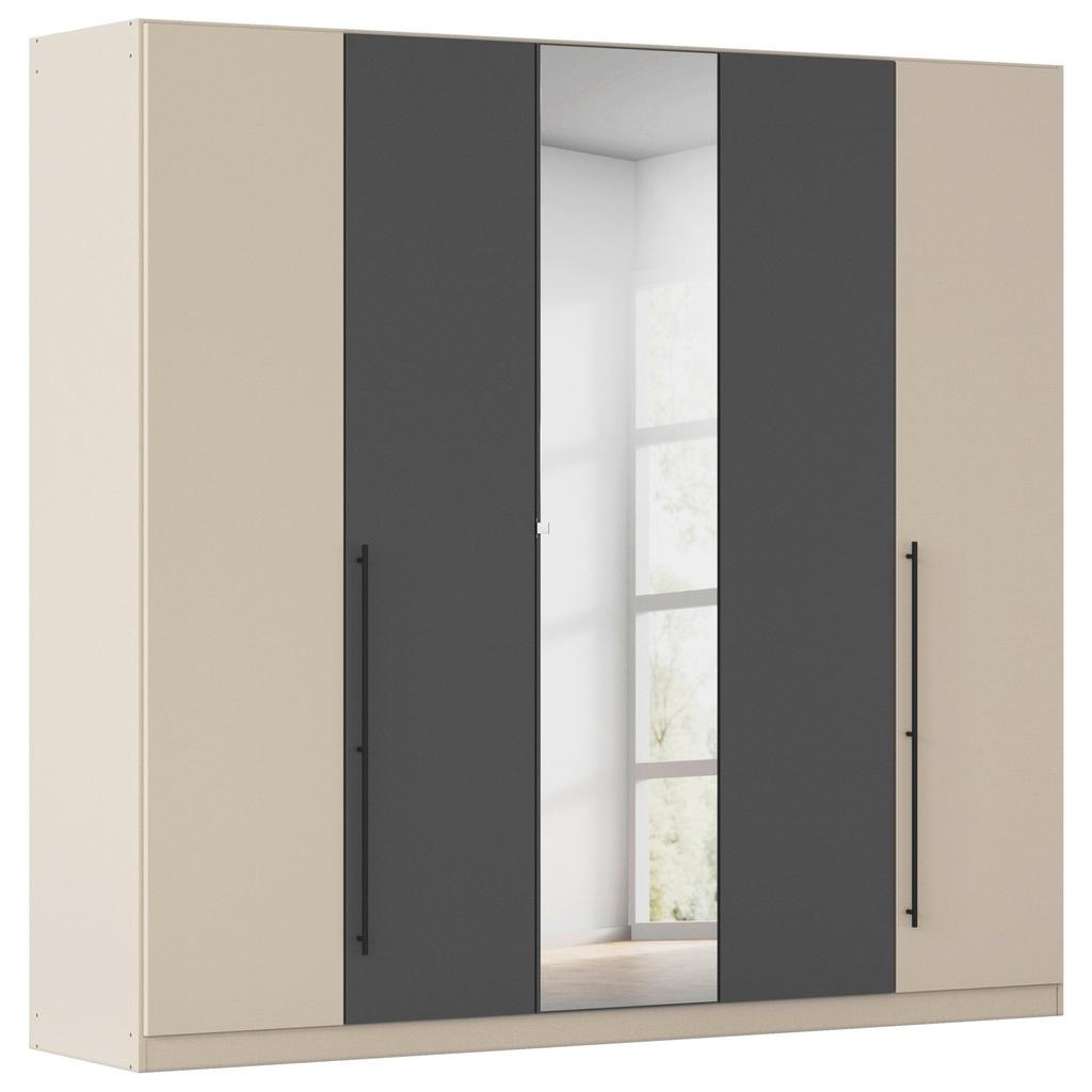 Kleiderschrank Safari mit Spg. Champ./Grau B: 226cm