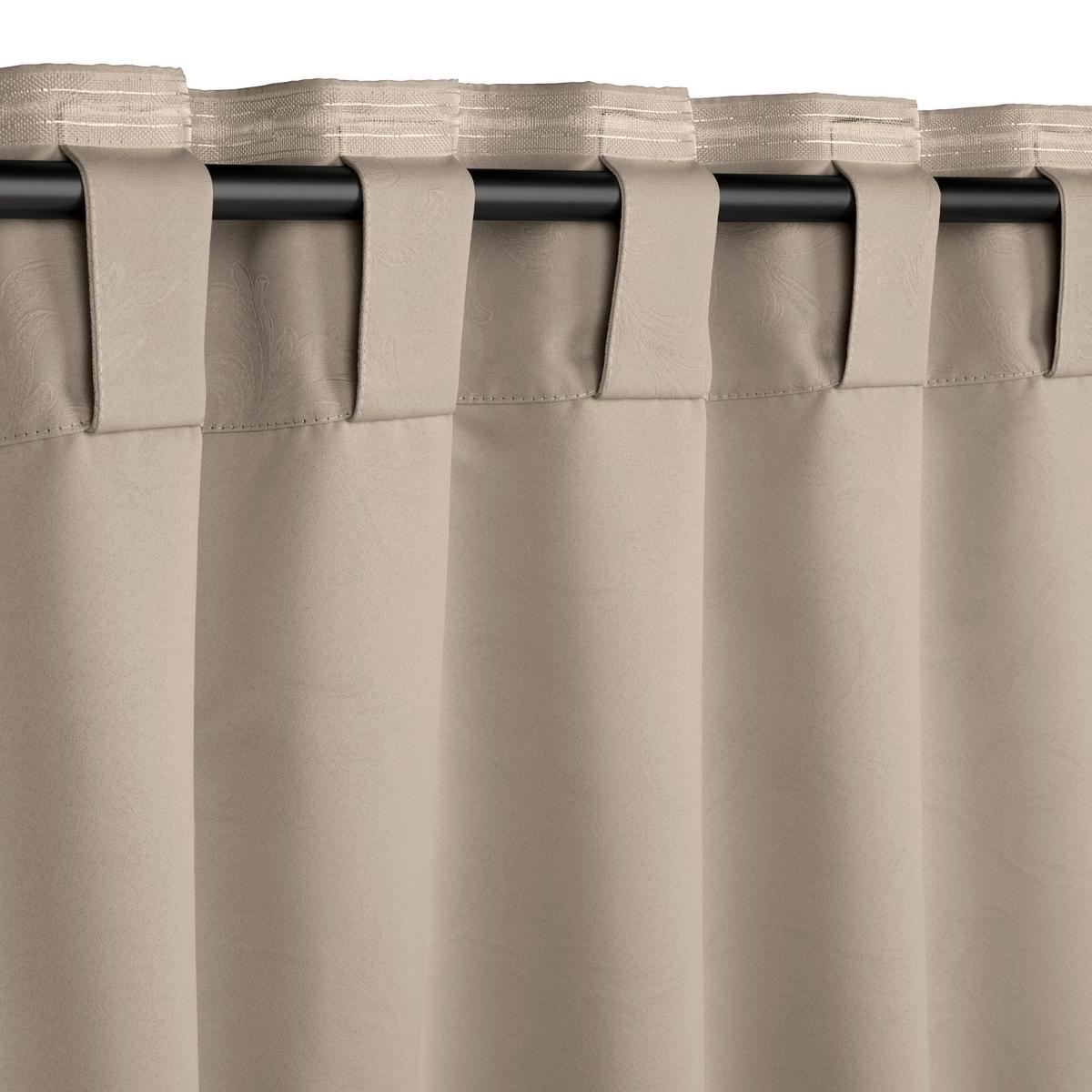 ZATEMŇOVACÍ ZÁVĚS ALVA - šedohnědá, Moderní, textil (140/245cm) - Premium Living