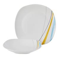 Tafelservice Ragnar Porzellan für 6 Personen Geschirr Set - Weiß, MODERN, Keramik - Luca Bessoni