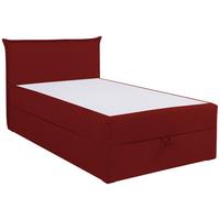 Boxspringbett Jolly 2 120x200 Rot - Rot/Schwarz, MODERN, Holzwerkstoff/Textil (120/200cm)