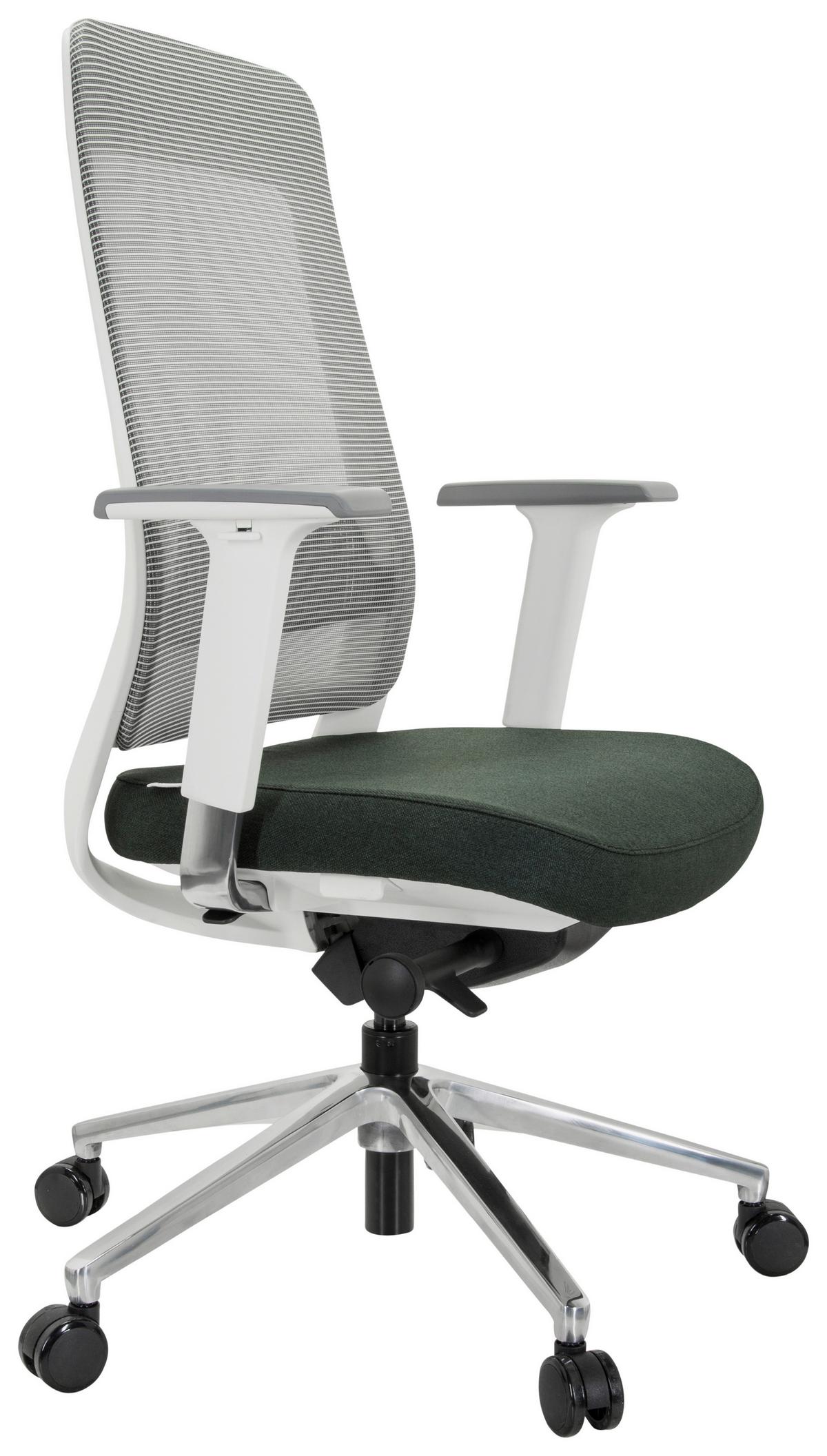 Bürostuhl Chiaro T2 Mit Wippfunktion Schwarz/Weiß - Schwarz/Weiß, MODERN, Kunststoff/Textil (67/118/63cm) - MID.YOU