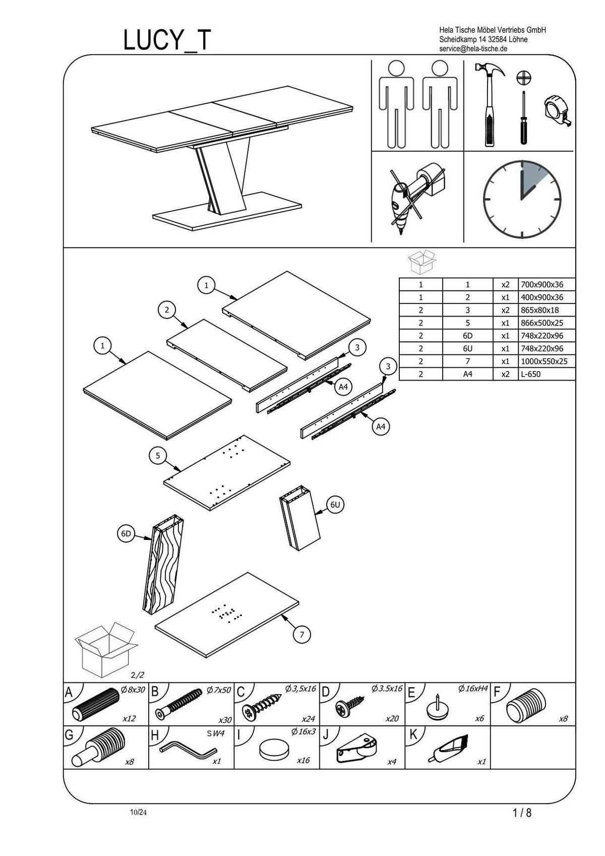 Tischgruppe Beke G - Eichefarben/Anthrazit, MODERN, Holzwerkstoff/Textil (140 - 180/76/90cm) - MID.YOU