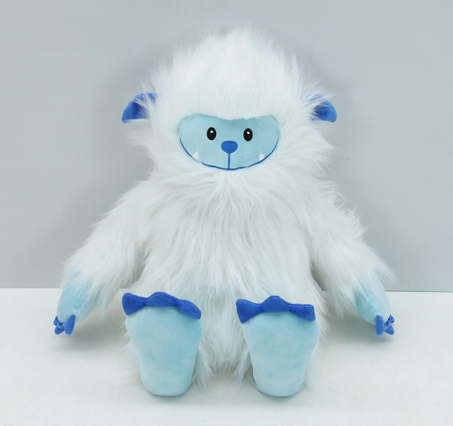 PLÜSCHFIGUR weiß/blau - Weißblau, Kunststoff (41/41/25cm)